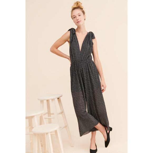 SABINA MUSAYEV Women's Jagger Jumpsuit Size M In Black - Picture 1 of 11